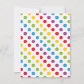 父の日の写真テンプレート カラフルな星 カード (裏面)