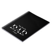 父の日の写真ノートブック - 子供の名前をカスタマイズ ノートブック (左側)