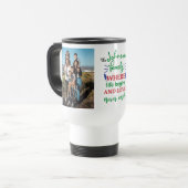 父の日の写真パーソナライズされたと名前 トラベルマグ (正面左)