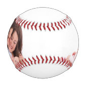 父の日の写真パーソナライズされた 野球ボール (正面)