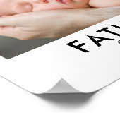 父の日の写真ポスターのサイン ポスター (角)