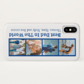 父の日の写真モダンコラージュ Case-Mate iPhoneケース (裏面(横))