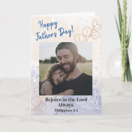 父の日の写真レジョイス聖書の聖句クリスチャン シーズンカード