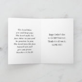 父の日の写真レジョイス聖書の聖句クリスチャン シーズンカード (内部)