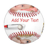 父の日の写真愛してるパパ 野球ボール (裏面)