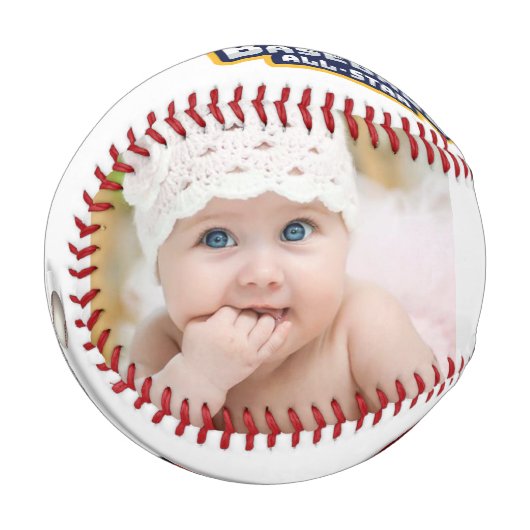 父の日の写真愛してるパパ 野球ボール (正面左)