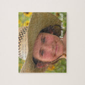 父の日の写真愛パーソナライズなパパ ジグソーパズル (縦)