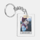 父の日の写真新しい父クール父 キーホルダー (正面左)