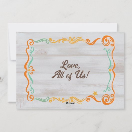 父の日の写真男の神話の伝説 シーズンカード (裏面)