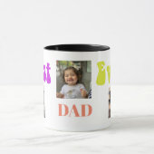 父の日の写真祖父の日のモダン文字 マグカップ (中央)