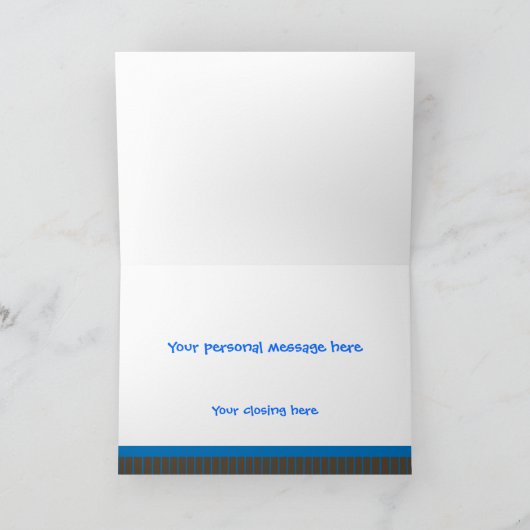 父の日の写真立て カード (内部)