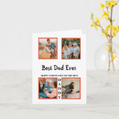 父の日の写真表示コラージュカード カード (黄色い花)