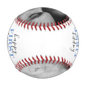 父の日の写真野球 野球ボール (裏面)