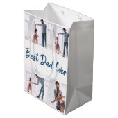 父の日の写真集を作る ミディアムペーパーバッグ (裏面アングル)