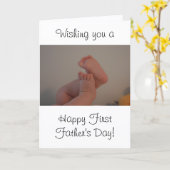 父の日の写真 カード (黄色い花)