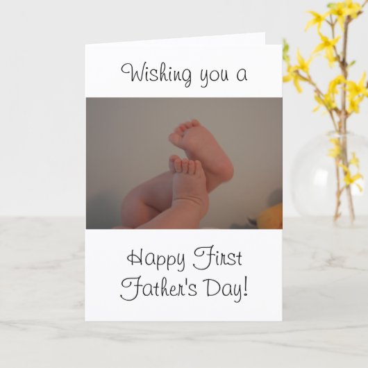 父の日の写真 カード (黄色い花)