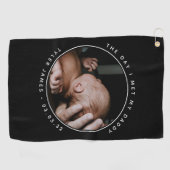 父の日の写真 ゴルフタオル (横)