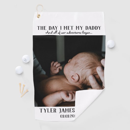 父の日の写真 ゴルフタオル (インサイチュ)