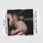 父の日の写真 ゴルフタオル (横)