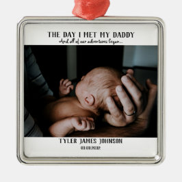 父の日の写真 メタルオーナメント