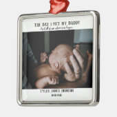 父の日の写真 メタルオーナメント (左)