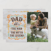 父の日の写真 伝説の男 シーズンカード (正面/裏面)