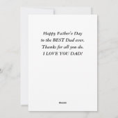 父の日の写真 愛 キリスト教 聖書の詩 フラット シーズンカード (裏面)