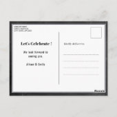 父の日の写真BBQパーティの招待状 ポストカード (裏面)