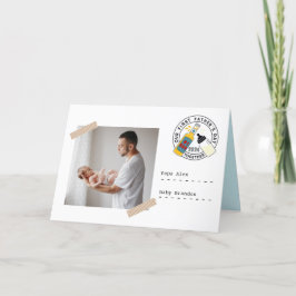 父の日の初めてのパパ写真とメッセージ シーズンカード