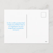 父の日の口おもしろいひげ シーズンポストカード (裏面)