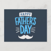 父の日の口おもしろいひげ シーズンポストカード (正面)