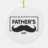 父の日の口ひげ |オーナメント セラミックオーナメント (裏面)