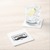 父の日の口ひげ |コースター スクエアペーパーコースター (インサイチュ)