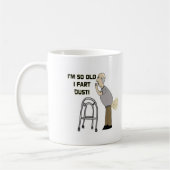 父の日の古い屁のギフト コーヒーマグカップ (左)