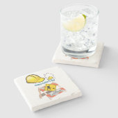 父の日の大理石コースター ストーンコースター (横)