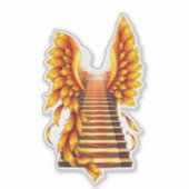 父の日の天使の翼 シール (正面)