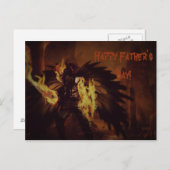 父の日の天使はがき ポストカード (正面/裏面)