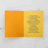 父の日の夫のために。デニムパターン カード (内部)