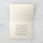 父の日の夫のために。ファインアート カード (内部)