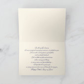 父の日の夫のために。ファインアート カード (内部)