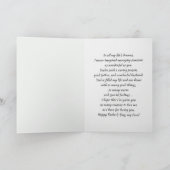 父の日の夫のフォトカカスタムード カード (内部)