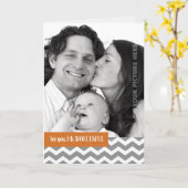 父の日の夫のフォトカカスタムード カード (黄色い花)