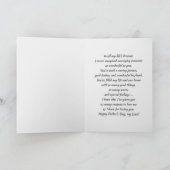 父の日の夫のフォトカカスタムード カード (内部)