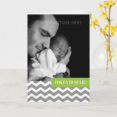 父の日の夫のフォトカカスタムード カード (黄色い花)