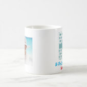 父の日の夫の最高のパパが今まで写真 コーヒーマグカップ (中央)