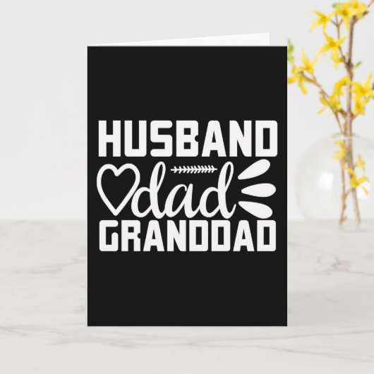 父の日の夫 カード (黄色い花)