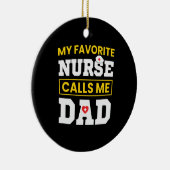 父の日の好きな看護師さんがパパと呼ぶ セラミックオーナメント (右)