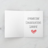 父の日の妊娠が新しいおじいちゃんを明かす シーズンカード (内部)