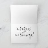 父の日の妊娠発表ほんの少し シーズンカード (内部)