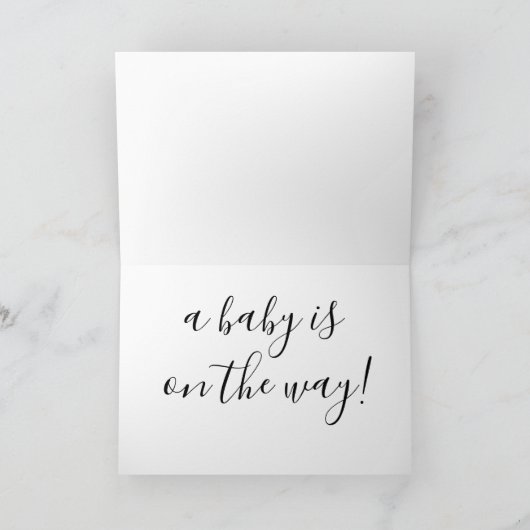 父の日の妊娠発表ほんの少し シーズンカード (内部)